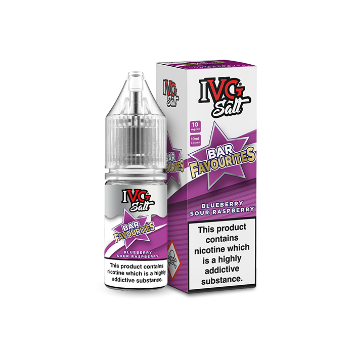 Blueberry Sour Raspberry Nic Salt E-Liquid by IVG Bar Favourites