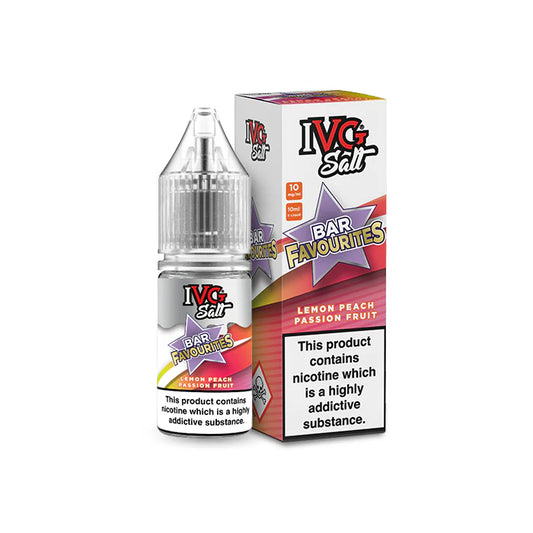 Lemon Peach Passion Fruit Nic Salt E-Liquid by IVG Bar Favourites