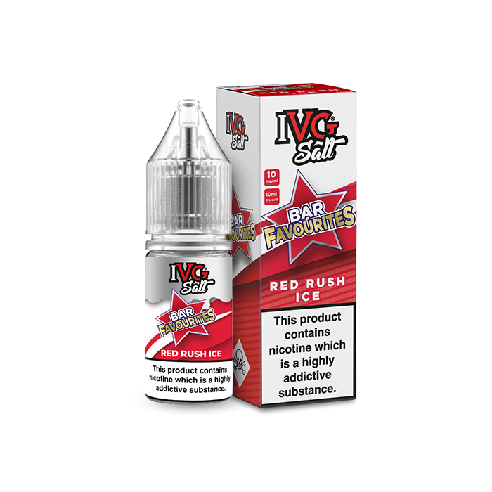 Red Rush Ice Nic Salt E-Liquid by IVG Bar Favourites