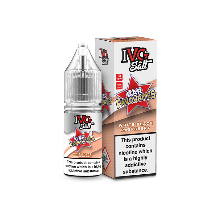 White Peach Raspberry Nic Salt E-Liquid by IVG Bar Favourites