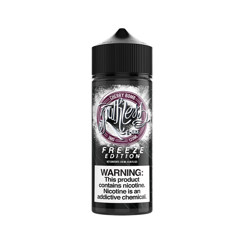 Cherry Bomb 100ml Shortfill E-Liquid by Ruthless Freeze