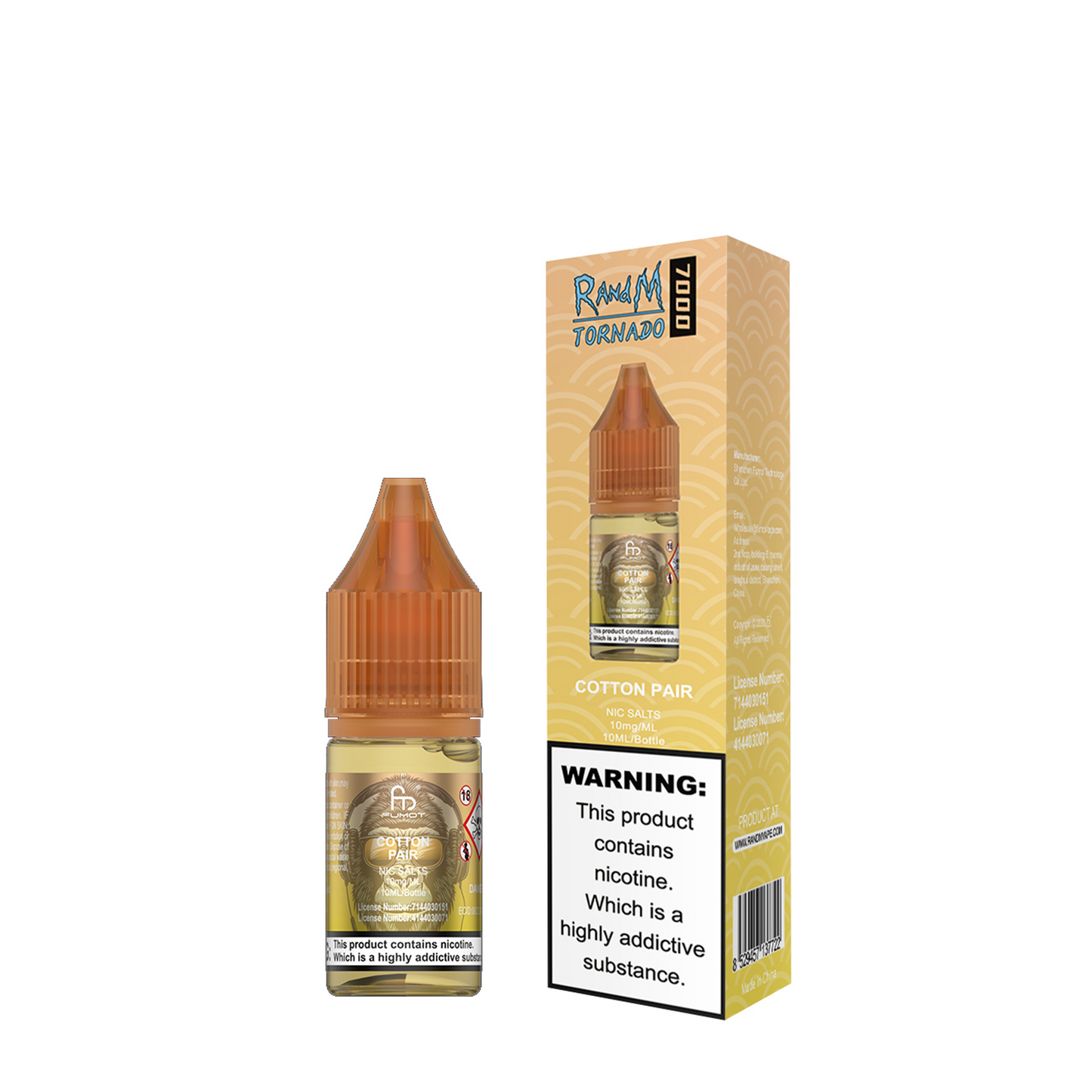 Cotton Pair Nic Salt E-Liquid by RandM 7000