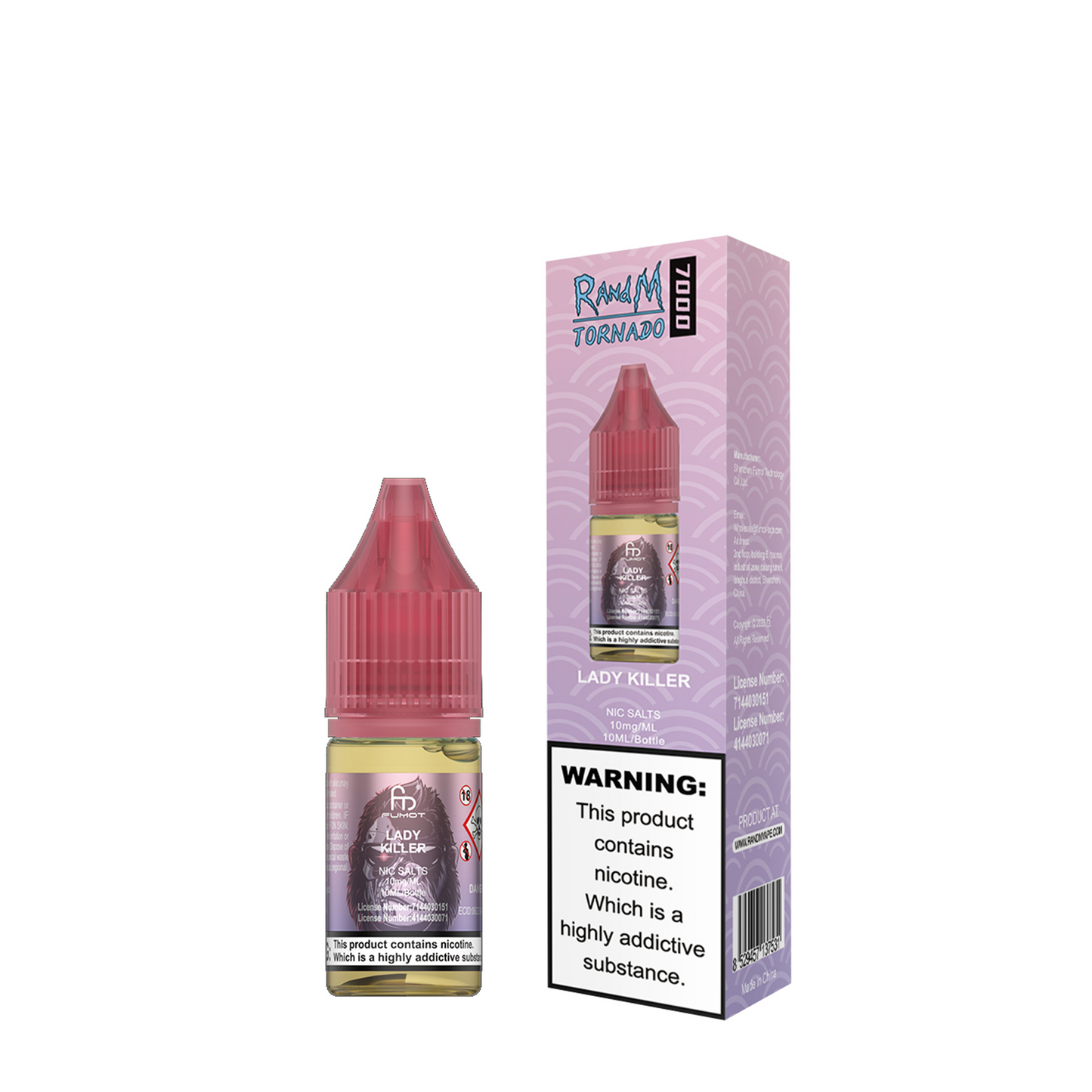 Lady Killer Nic Salt E-Liquid by RandM 7000