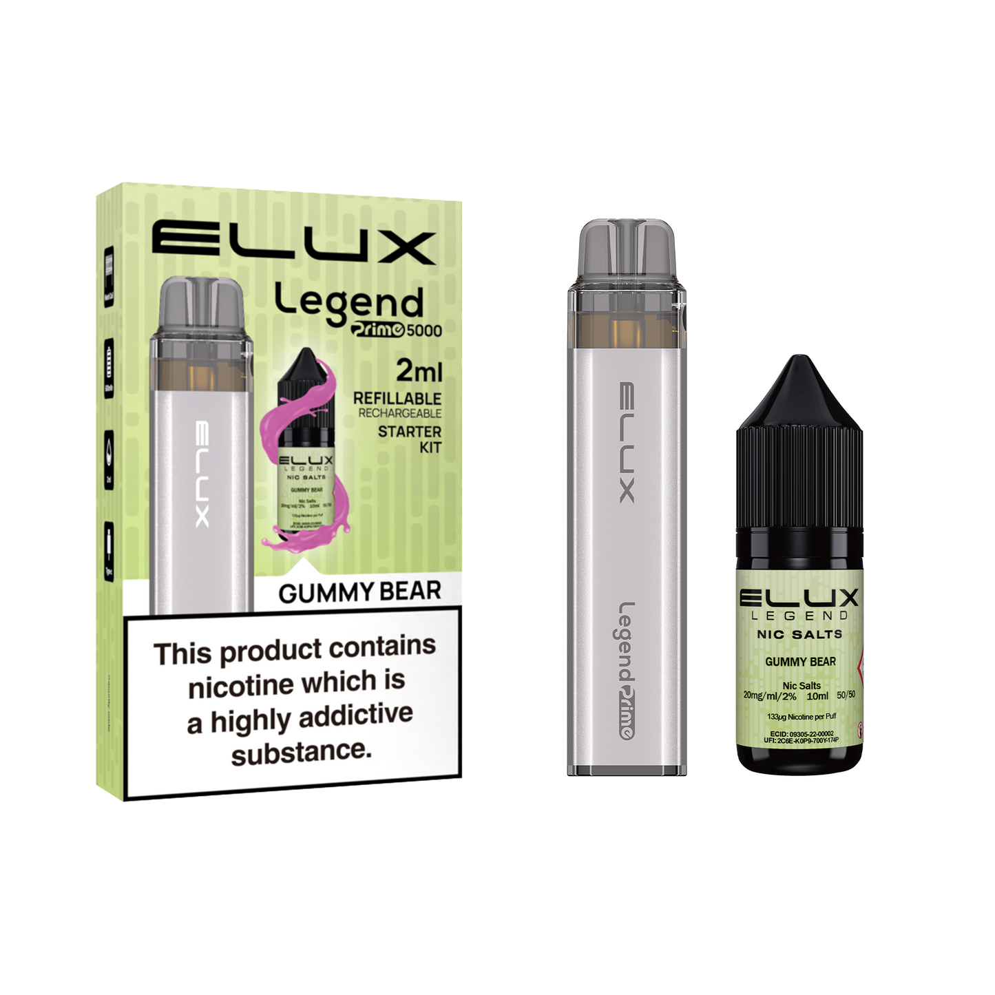 Elux Legend Prime 5000 Refillable Vape Kit