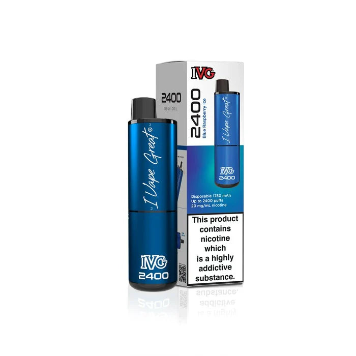 Blue Raspberry Ice IVG 2400 Disposable Vape