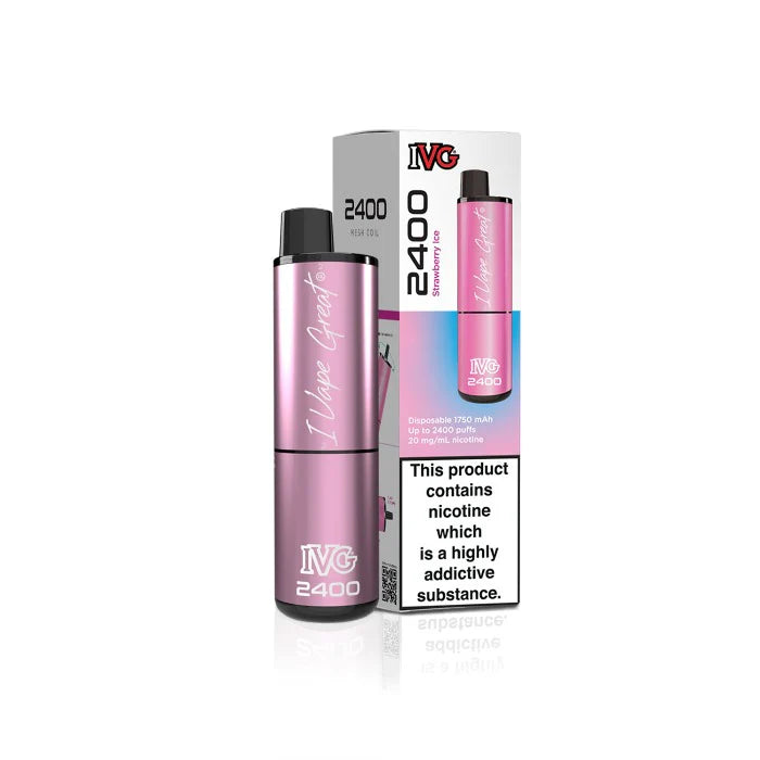 Strawberry Ice IVG 2400 Disposable Vape