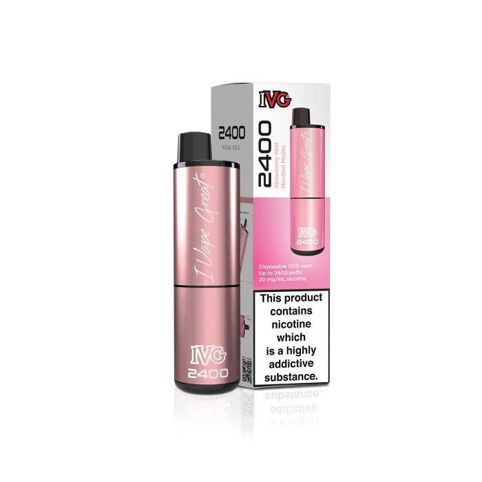 Strawberry Mint Menthol Mojito IVG 2400 Disposable Vape