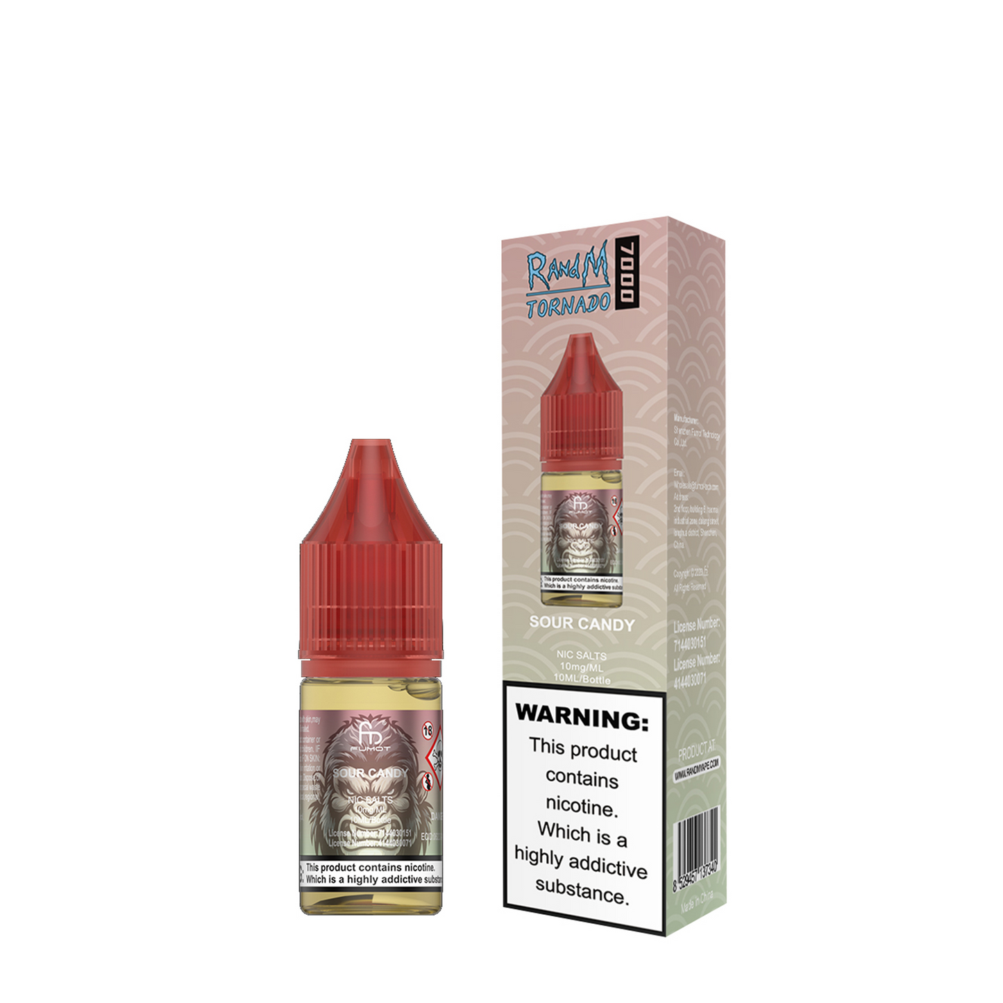 Sour Candy Nic Salt E-Liquid by RandM 7000