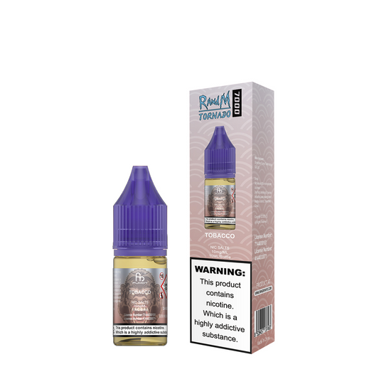 Tobacco Nic Salt E-Liquid by RandM 7000