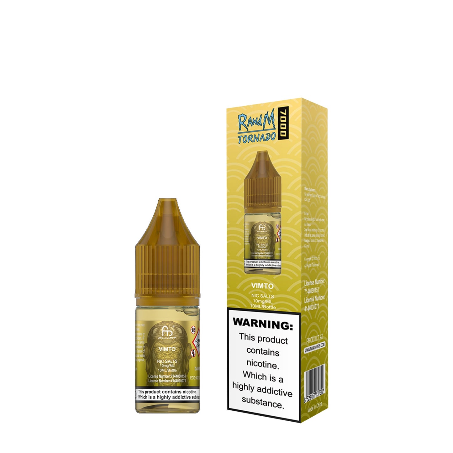 Vimto Nic Salt E-Liquid by RandM 7000