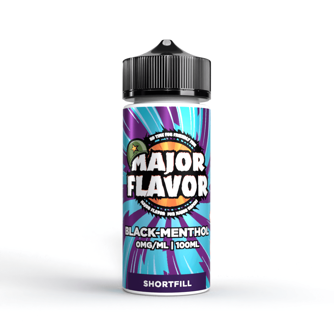 Major Flavor - Black Menthol 100ml Shortfill E-Liquids