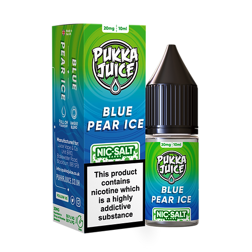 Blue Pear Ice Nic Salt E-Liquid by Pukka Juice