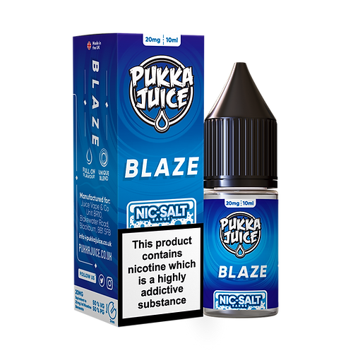 Blaze Nic Salt E-Liquid by Pukka Juice