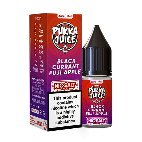 Blackcurrant Fuji Apple Nic Salt E-Liquid by Pukka Juice