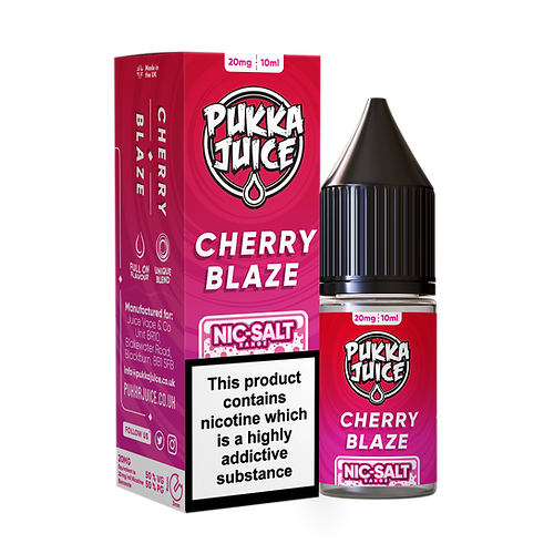 Cherry Blaze Nic Salt E-Liquid by Pukka Juice