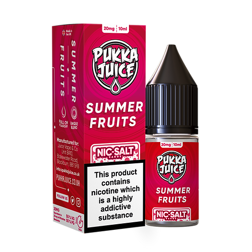 Summer Fruits Nic Salt E-Liquid by Pukka Juice