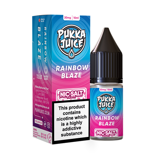 Rainbow Blaze Nic Salt E-Liquid by Pukka Juice