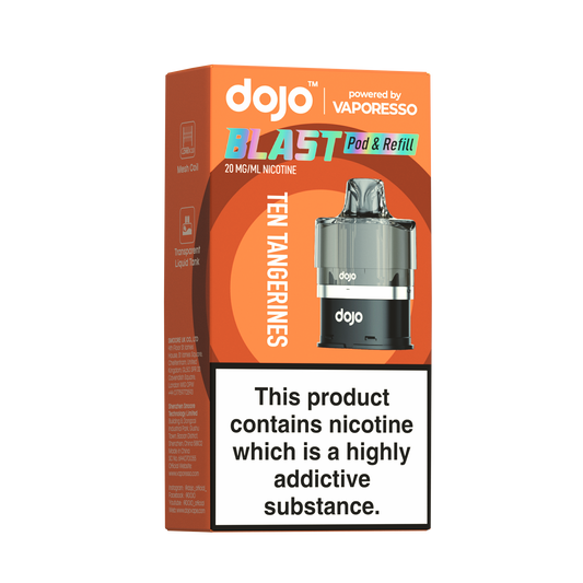 Dojo Blast 6000 Ten Tangerines Prefilled Pods by Vaporesso