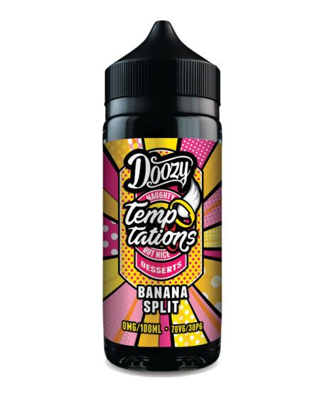 Banana Split 100ml Shortfill E-Liquid by Doozy Temptations