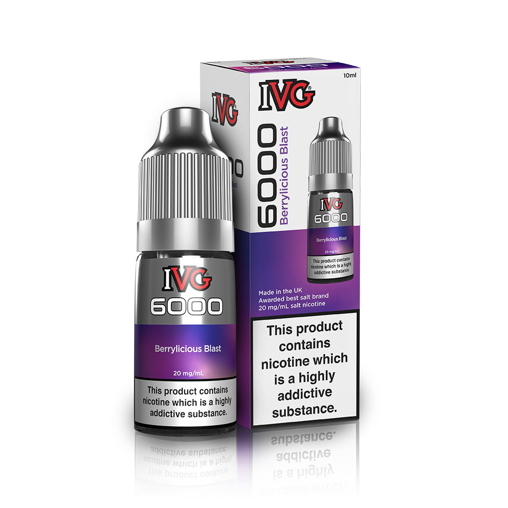 Berrylicious Blast Nic Salt E-Liquid by IVG 6000