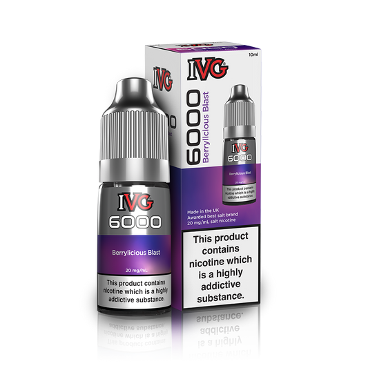 Berrylicious Blast Nic Salt E-Liquid by IVG 6000