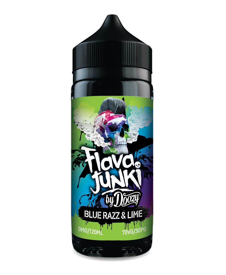 Flava Junki Blue Razz Lime E-liquid 100ml Shortfill E-Liquid