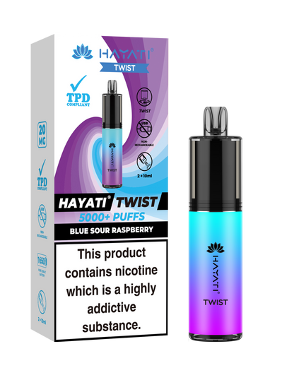 Hayati Twist 5000 Disposable Vape Blue Sour Raspberry