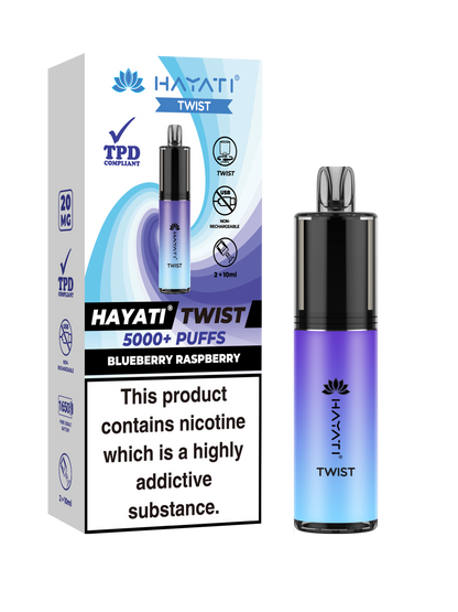 Hayati Twist 5000 Disposable Vape Blueberry Raspberry