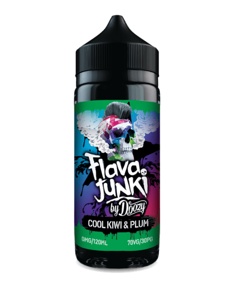 Flava Junki Cool Kiwi and Plum E-liquid 100ml Shortfill E-Liquid