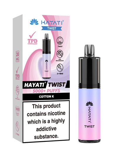 Hayati Twist 5000 Disposable Vape Cotton K