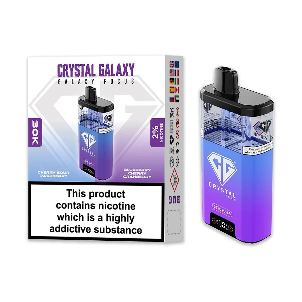 Crystal Galaxy Focus 30K Puffs Disposable Vape