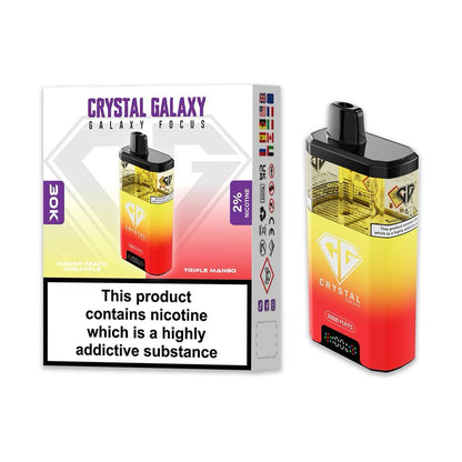 Crystal Galaxy Focus 30K Puffs Disposable Vape