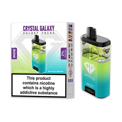 Crystal Galaxy Focus 30K Puffs Disposable Vape