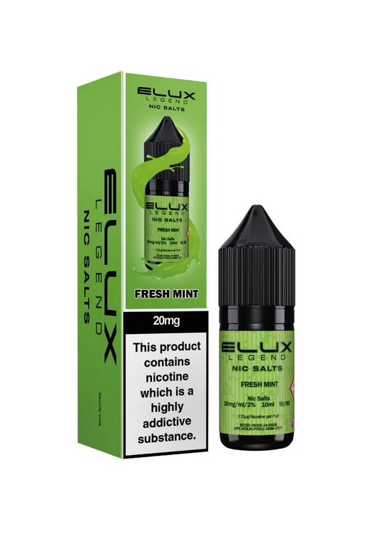 Fresh Mint Nic Salt E-Liquid by Elux Legend