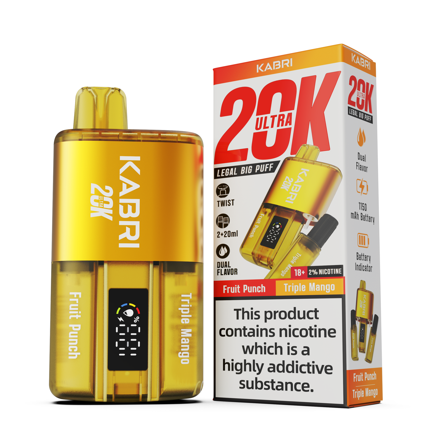 Kabri Ultra 20K Puffs Disposable Vape