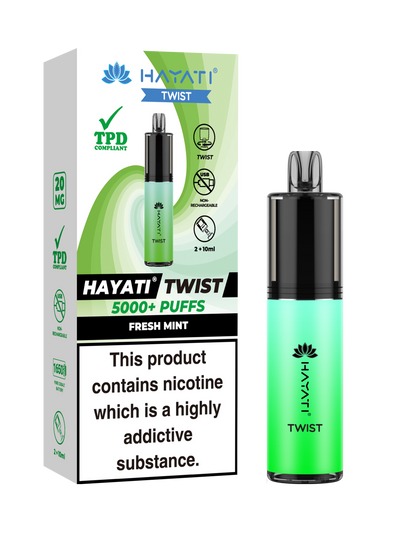 Hayati Twist 5000 Disposable Vape Fresh Mint