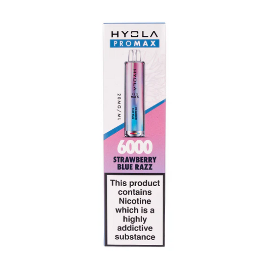 Strawberry Blue Razz Hyola Pro Max 6000 Disposable Vape