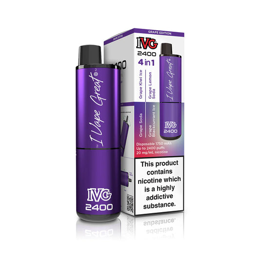 Grape Edition IVG 2400 Disposable Vape