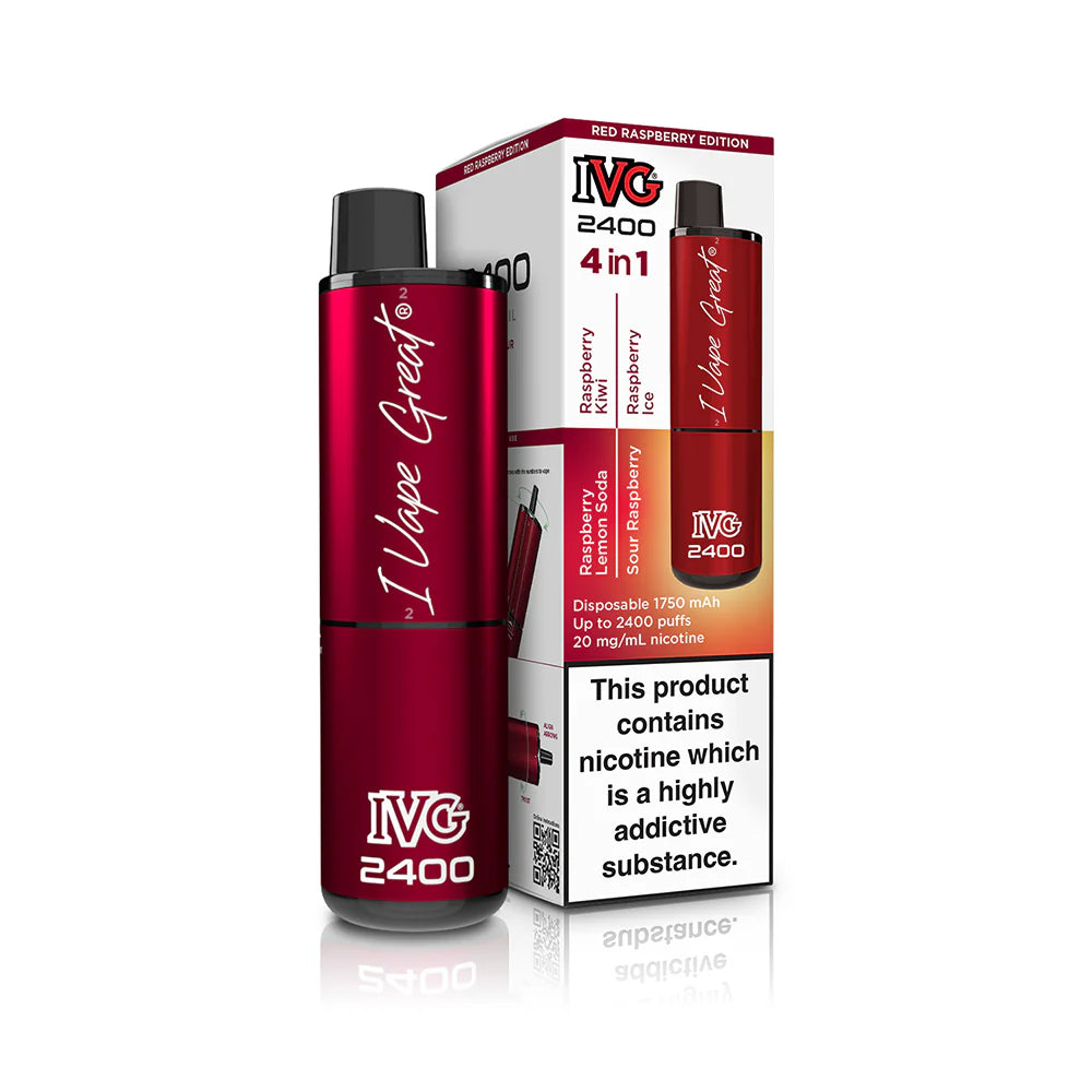 Red Raspberry Edition IVG 2400 Disposable Vape