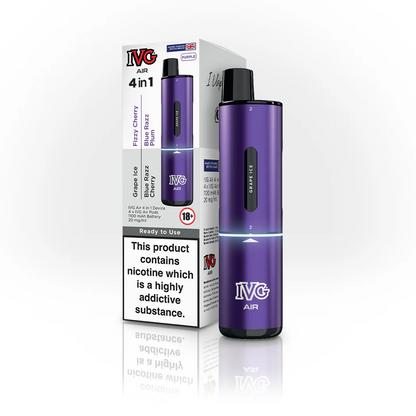 Purple IVG Air 4 in 1 Prefilled Pod Vape Kit