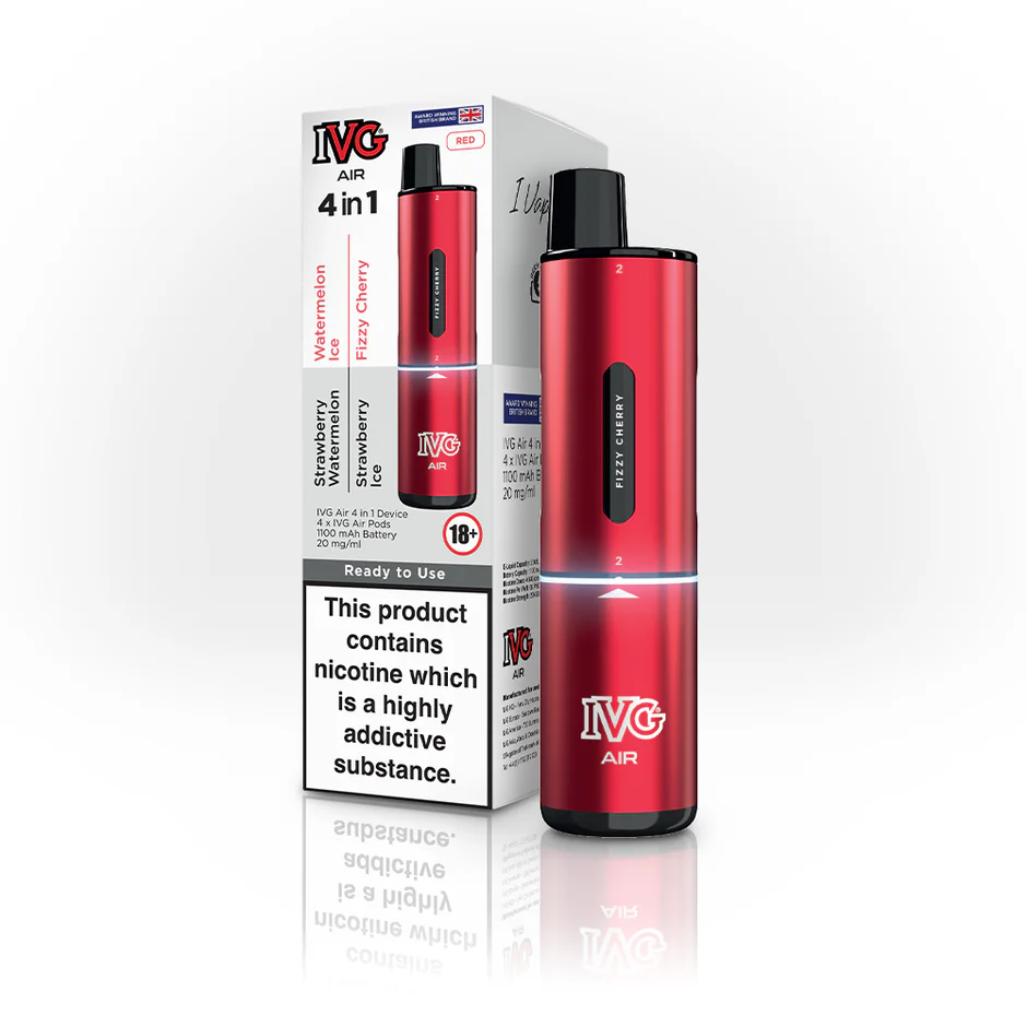 Red IVG Air 4 in 1 Prefilled Pod Vape Kit