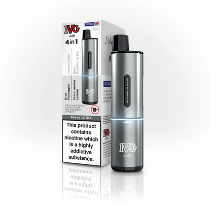 Silver IVG Air 4 in 1 Prefilled Pod Vape Kit