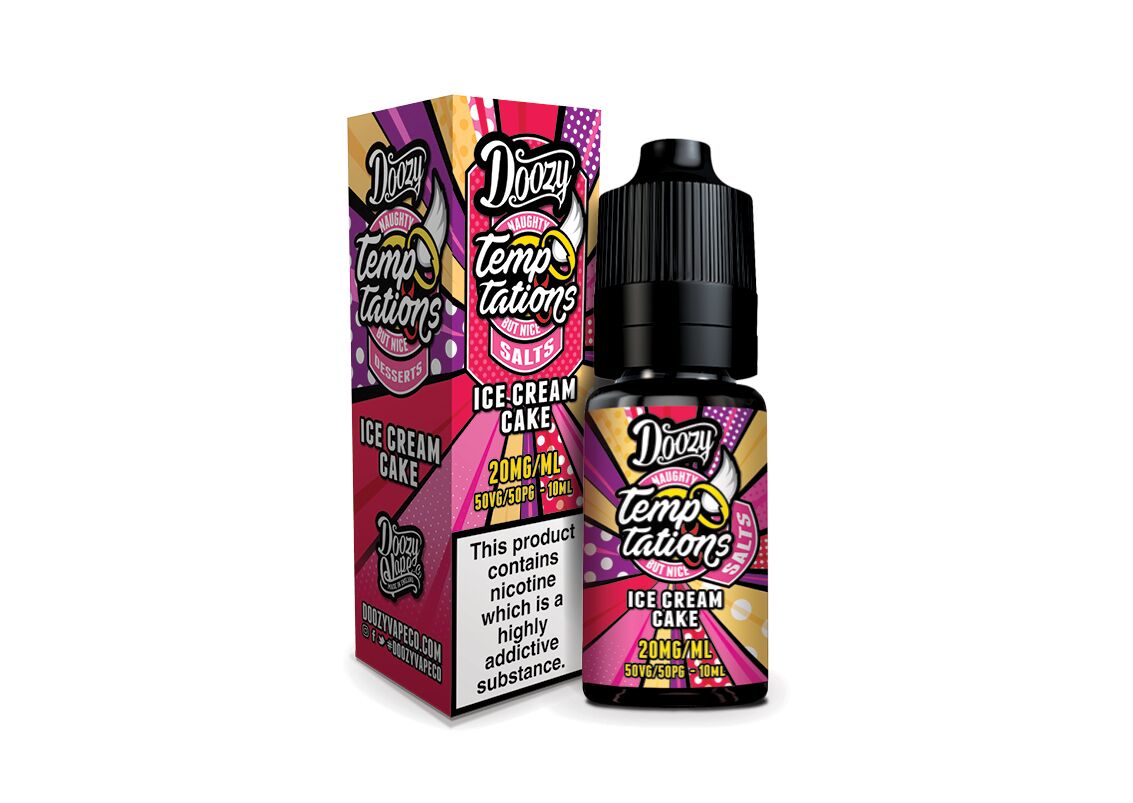 Ice Cream Cake Nic Salt E-Liquid by Doozy Temptations