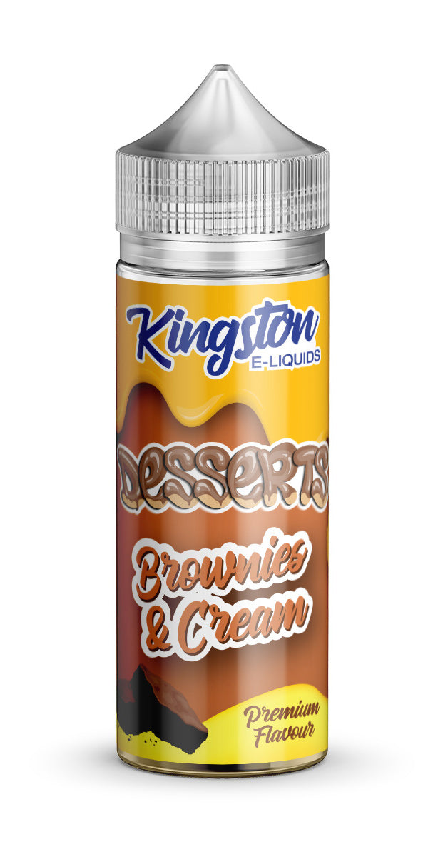 Brownies & Cream 100ml Shortfill E-Liquid by Kingston Desserts