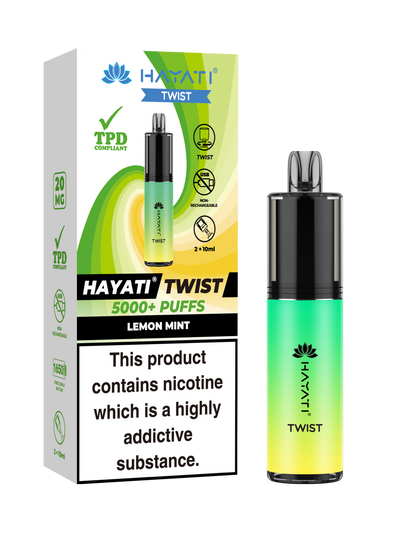 Hayati Twist 5000 Disposable Vape Lemon Mint