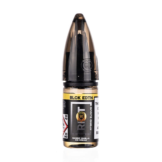 Mango Vanilla Ice Cream Nic Salt E-Liquid by Riot Black Edition