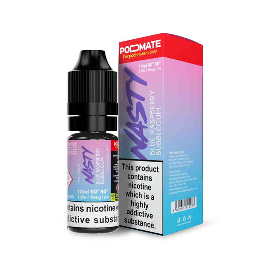 Blue Raspberry Bubblegum Nic Salt E-Liquid by Nasty Salt