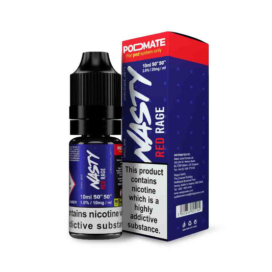 Red Rage 10ml Nic Salt E-Liquid by Nasty Salt