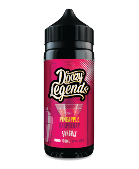 Doozy Legends Pineapple Raspberry Sangria 100ml Shorfill E-Liquid