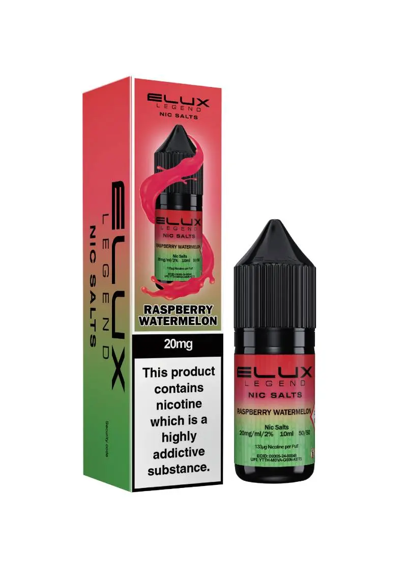 Raspberry Watermelon Nic Salt E-Liquid by Elux Legend